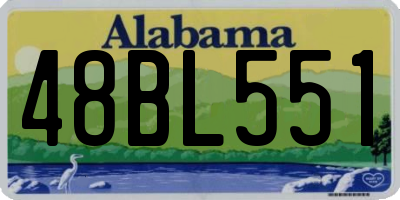 AL license plate 48BL551
