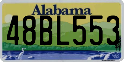 AL license plate 48BL553