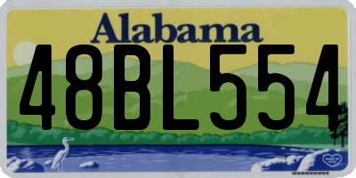 AL license plate 48BL554