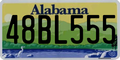 AL license plate 48BL555
