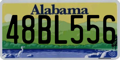 AL license plate 48BL556