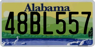 AL license plate 48BL557