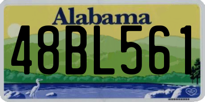 AL license plate 48BL561