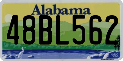 AL license plate 48BL562
