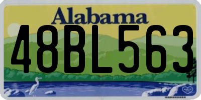 AL license plate 48BL563