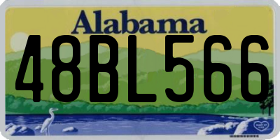 AL license plate 48BL566