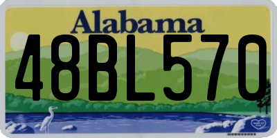 AL license plate 48BL570