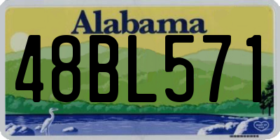 AL license plate 48BL571