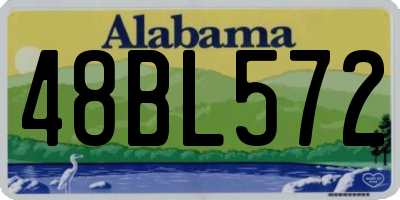AL license plate 48BL572