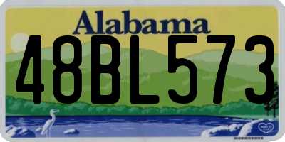 AL license plate 48BL573