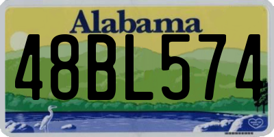 AL license plate 48BL574
