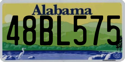 AL license plate 48BL575