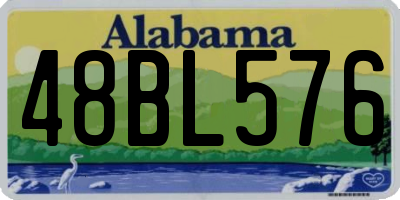 AL license plate 48BL576