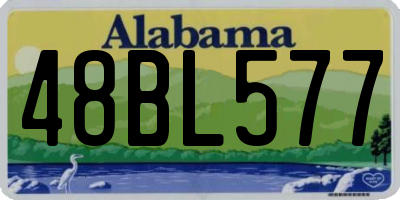 AL license plate 48BL577