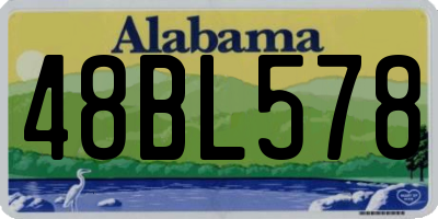 AL license plate 48BL578