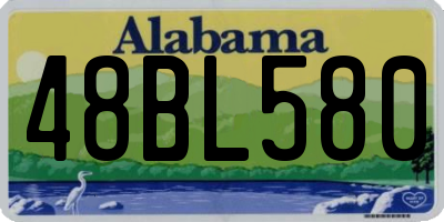 AL license plate 48BL580