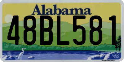 AL license plate 48BL581
