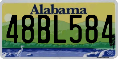 AL license plate 48BL584