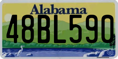 AL license plate 48BL590