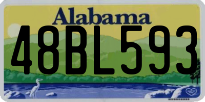 AL license plate 48BL593