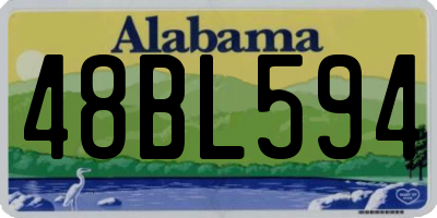 AL license plate 48BL594