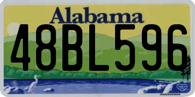 AL license plate 48BL596