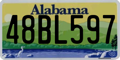 AL license plate 48BL597