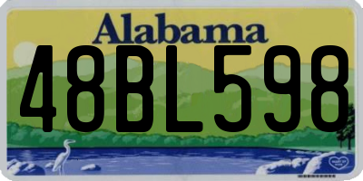 AL license plate 48BL598