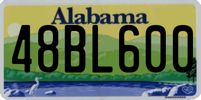 AL license plate 48BL600
