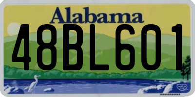 AL license plate 48BL601