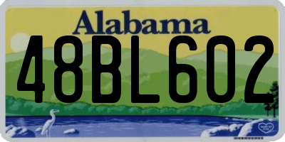 AL license plate 48BL602