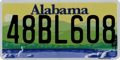 AL license plate 48BL608