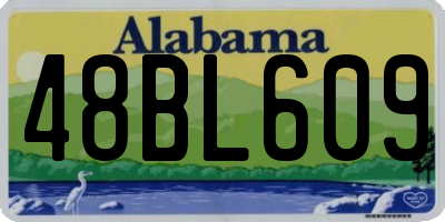 AL license plate 48BL609