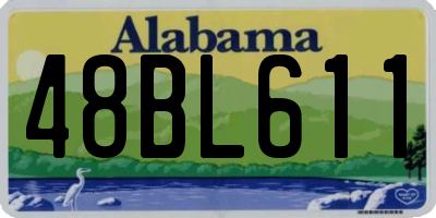 AL license plate 48BL611