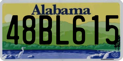 AL license plate 48BL615