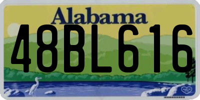 AL license plate 48BL616