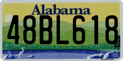 AL license plate 48BL618