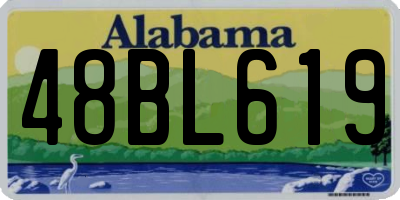 AL license plate 48BL619