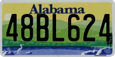 AL license plate 48BL624
