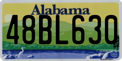 AL license plate 48BL630
