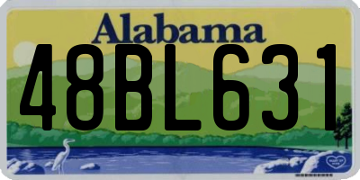 AL license plate 48BL631