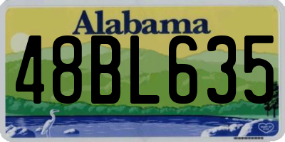 AL license plate 48BL635