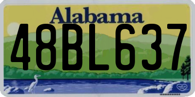 AL license plate 48BL637