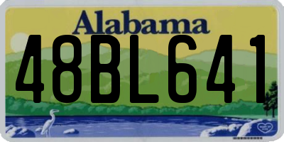 AL license plate 48BL641
