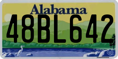 AL license plate 48BL642