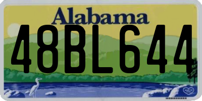 AL license plate 48BL644