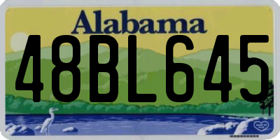 AL license plate 48BL645