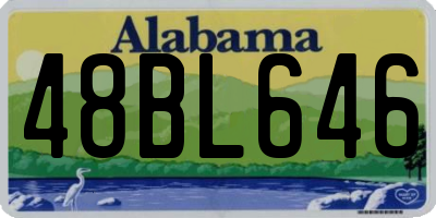 AL license plate 48BL646