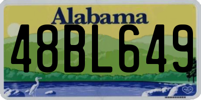 AL license plate 48BL649