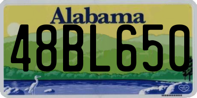 AL license plate 48BL650